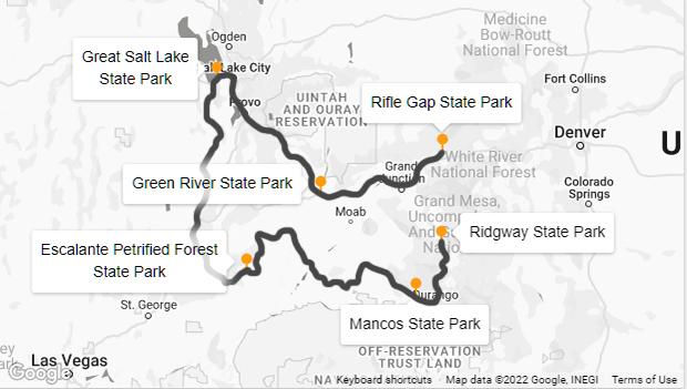 western us rv trip