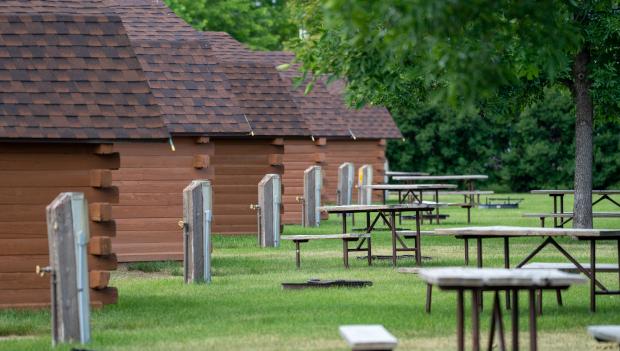 Camping cabins on the east coast